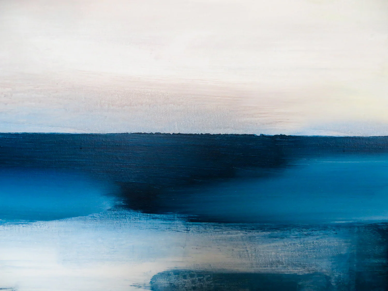 Brends - Blue Oil Painting Textured Wallpaper Mural - Image 3