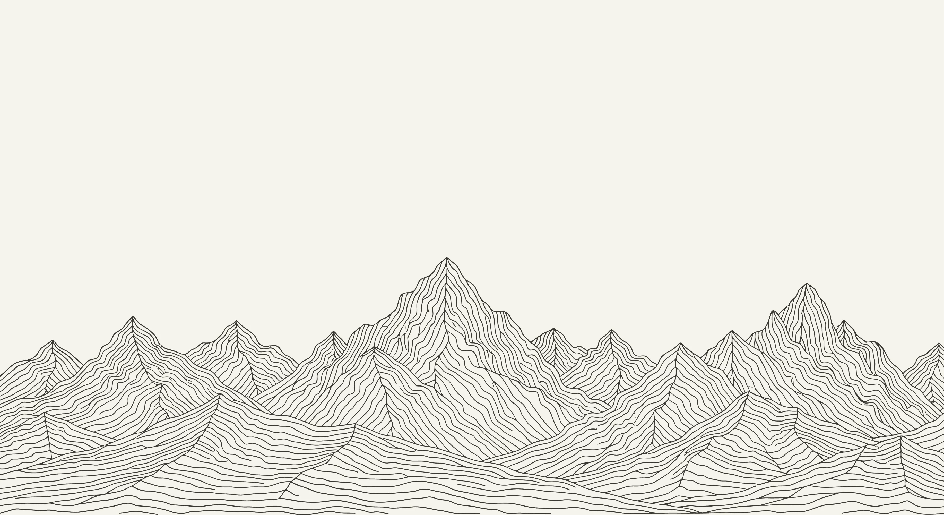 Clyro - Abstract Line Art Mountain Wallpaper Mural - Image 4
