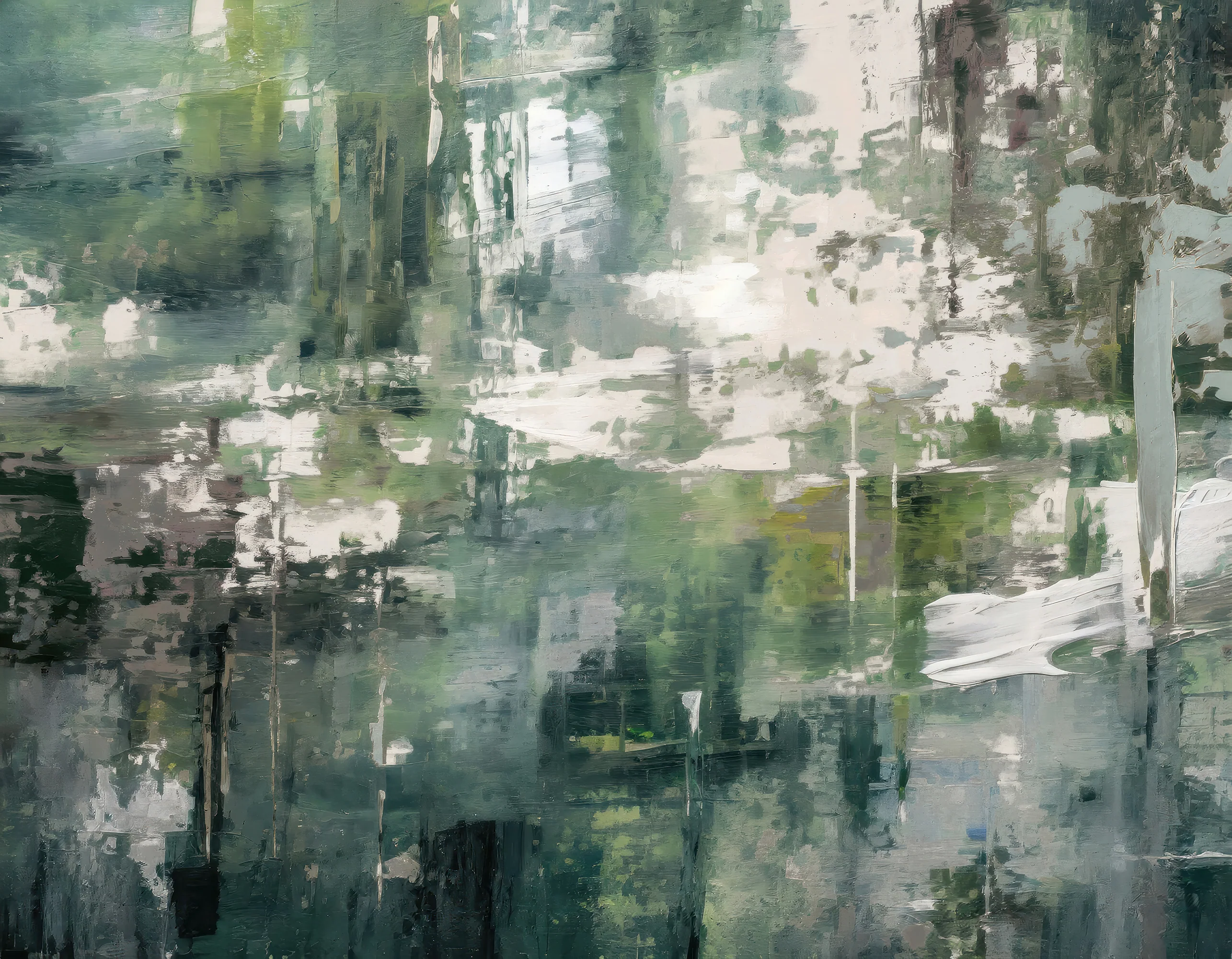 Emerald Forest Oasis - Grunge Structure Wallpaper Mural - Image 5