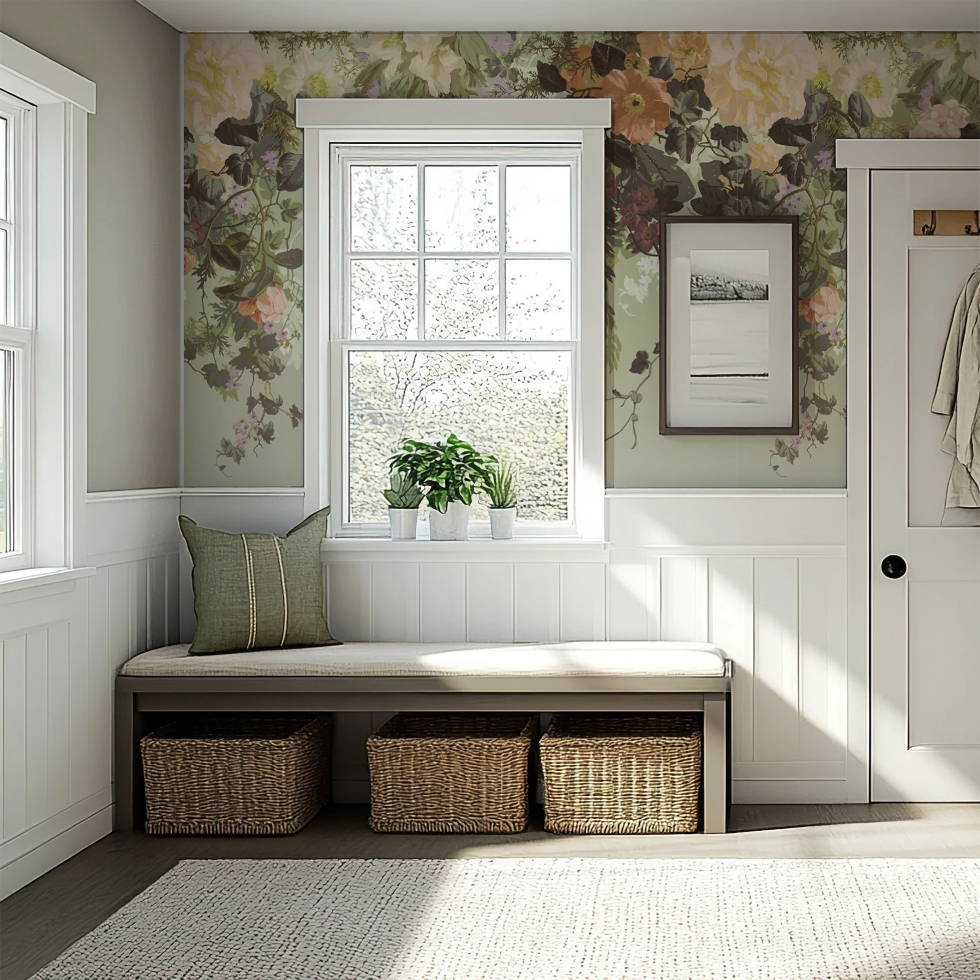 Fleur Tropical - Vintage Blooming Florals Wallpaper Mural - Image 4