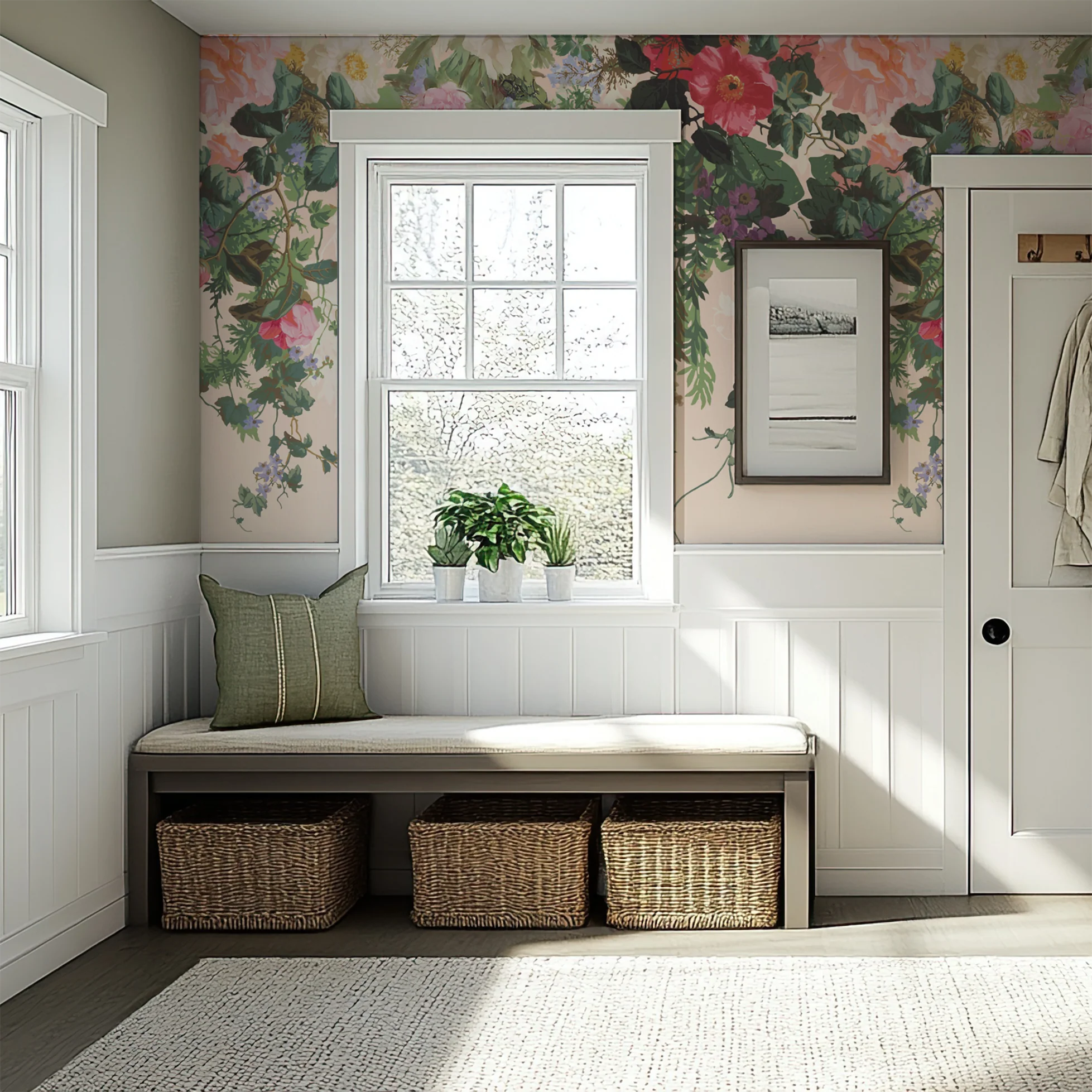 Fleur - Vintage Blooming Florals Wallpaper Mural - Image 3