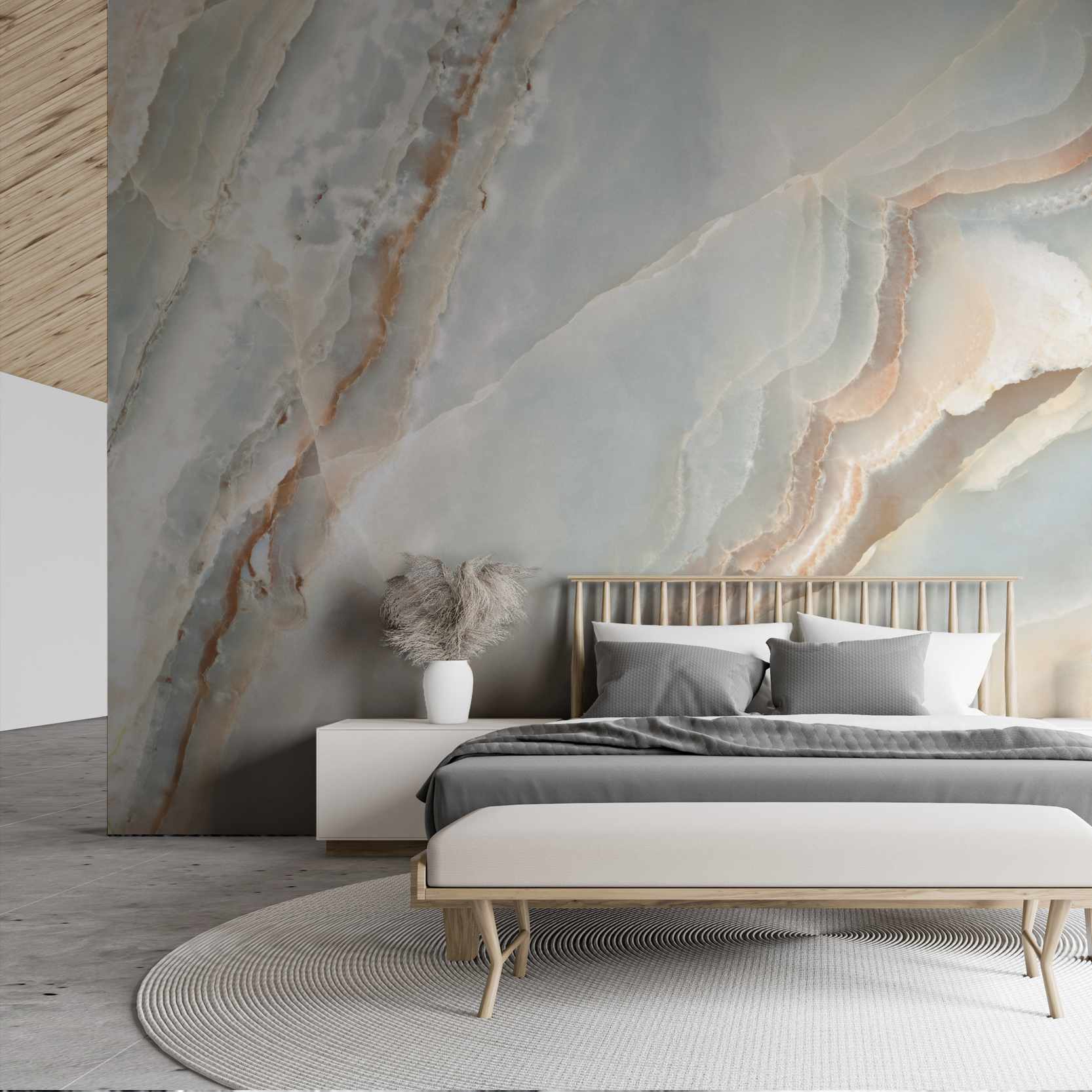 Handess - Neutral Surface Marble Wallpaper Mural - Image 3