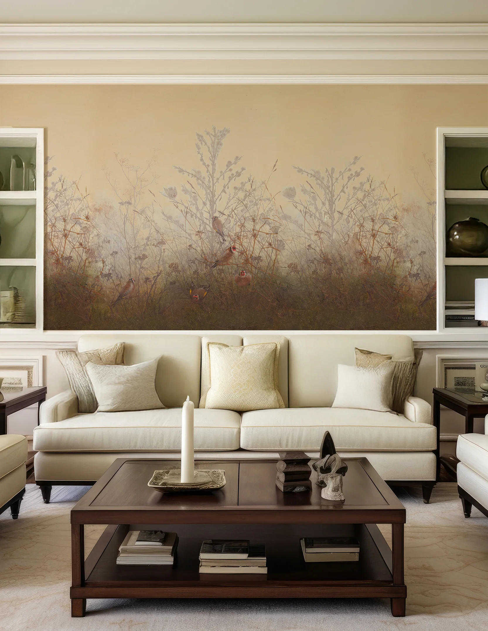Meryl - Vintage British Countryside Painting Wallpaper Mural - Image 3