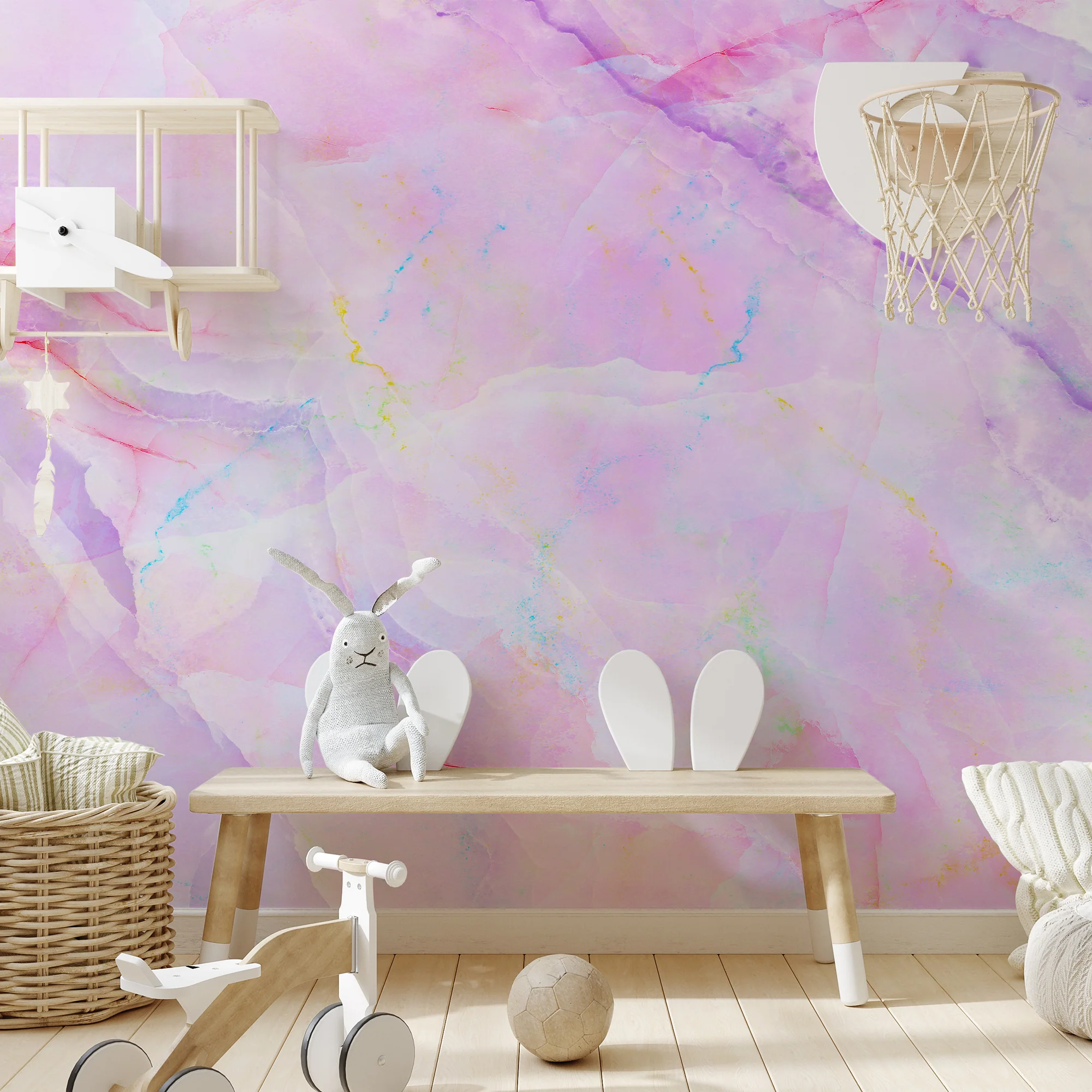 Opalescence - Colourful Marble Wallpaper Mural - Image 3