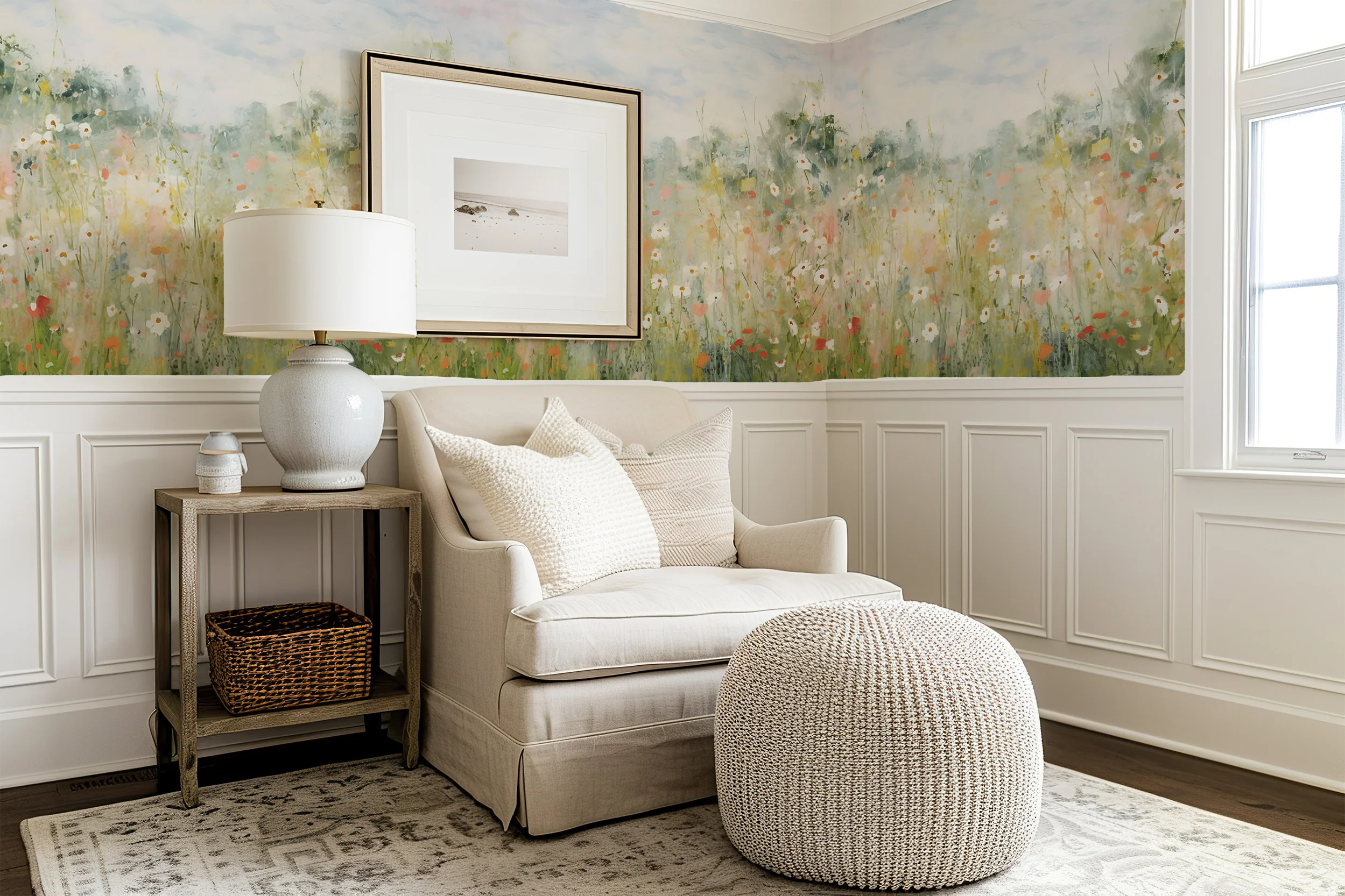 Petunia - Petunia Flower Meadow Oil Painting Wallpaper Mural - Image 7